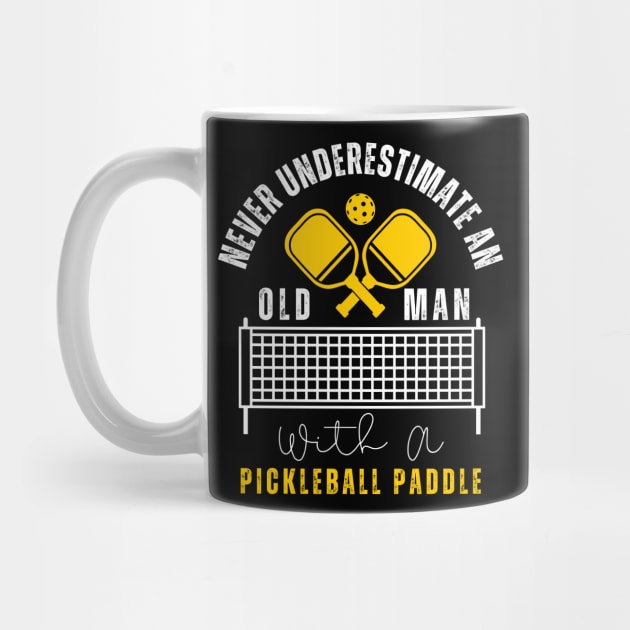 Cool Pickleball Art For Men Women Paddle Pickleball Player by click2print